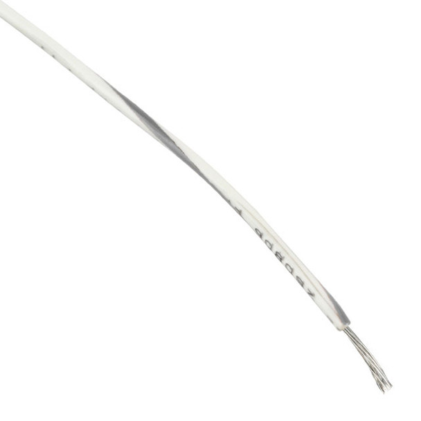 Alpha Wire 3055 WS005 Hook-Up Strnd 18Awg Wht/Gry 100' | American Cable Assemblies